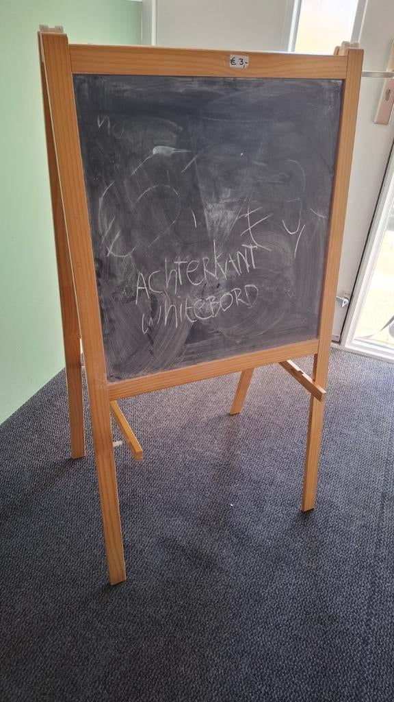 Uitklapbaar krijtbord & whiteboard, Ophalen, Krijtbord