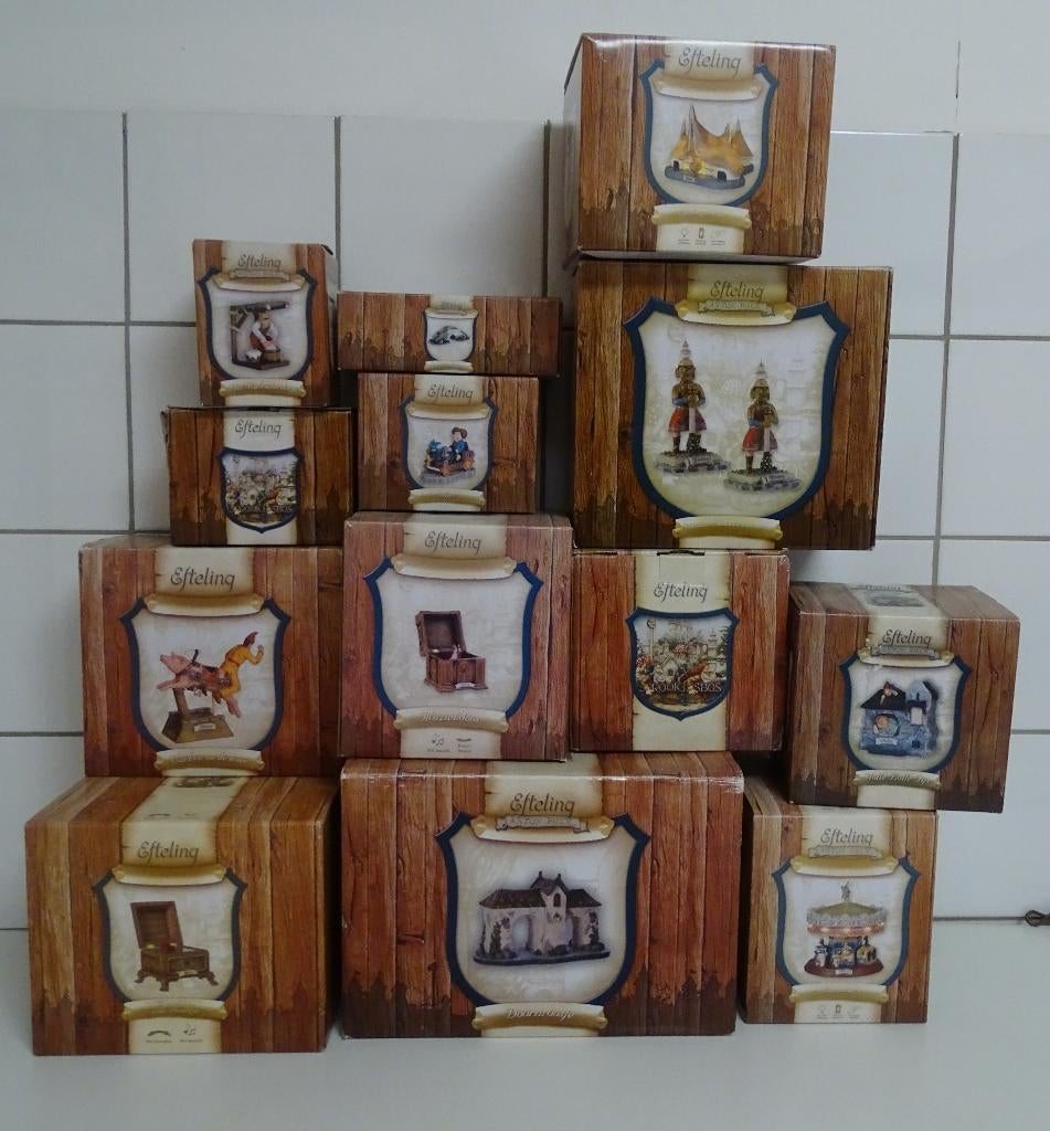 Lege opbergdozen van Eftelingminiaturen, Ophalen of Verzenden, Zo goed als nieuw