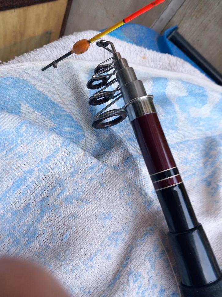 Shakespeare E-Series Supra Glass Telescoophengel met Molen, Watersport en Boten, Hengelsport | Algemeen, Gebruikt, Complete hengel