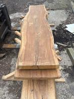 Houten tafelblad hard hout, Ophalen, Gebruikt, 200 cm of meer, 50 tot 100 cm