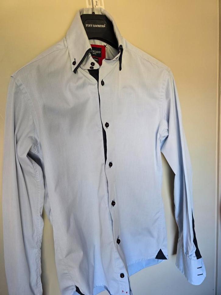 Cavallaro overhemd maat 38, Kleding | Heren, Overhemden, Zo goed als nieuw, Halswijdte 38 (S) of kleiner, Blauw, Ophalen of Verzenden