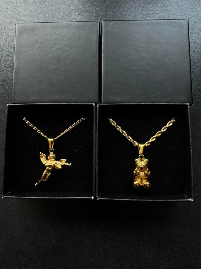 Goudkleurige Kettingen + Hangers - Rope Chain  - Gold Plated, Nieuw, Ophalen of Verzenden, Goud, Overige materialen