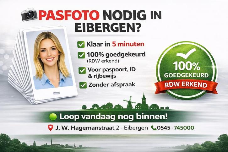 123PCcenter Pasfotoservice Eibergen (RDW erkend), Diensten en Vakmensen, Fotografen, Fotograaf