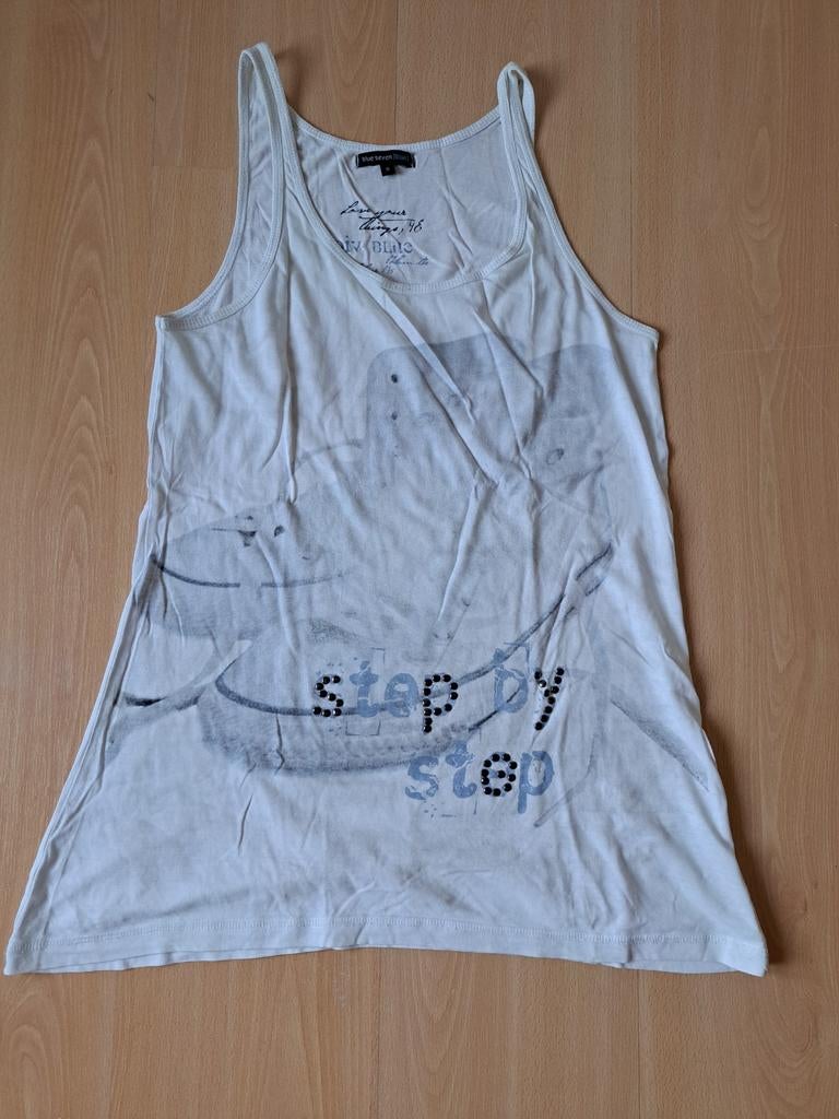 Blue Seven [blue] Dames Top Maat S - Zo goed als nieuw, Kleding | Dames, Tops, Wit, Ophalen of Verzenden, Zo goed als nieuw, Blue seven [blue]