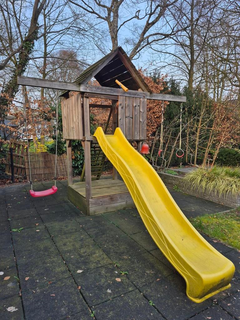 Speelhuisje met attributen., Kinderen en Baby's, Speelgoed | Buiten | Speeltoestellen, Ophalen, Gebruikt