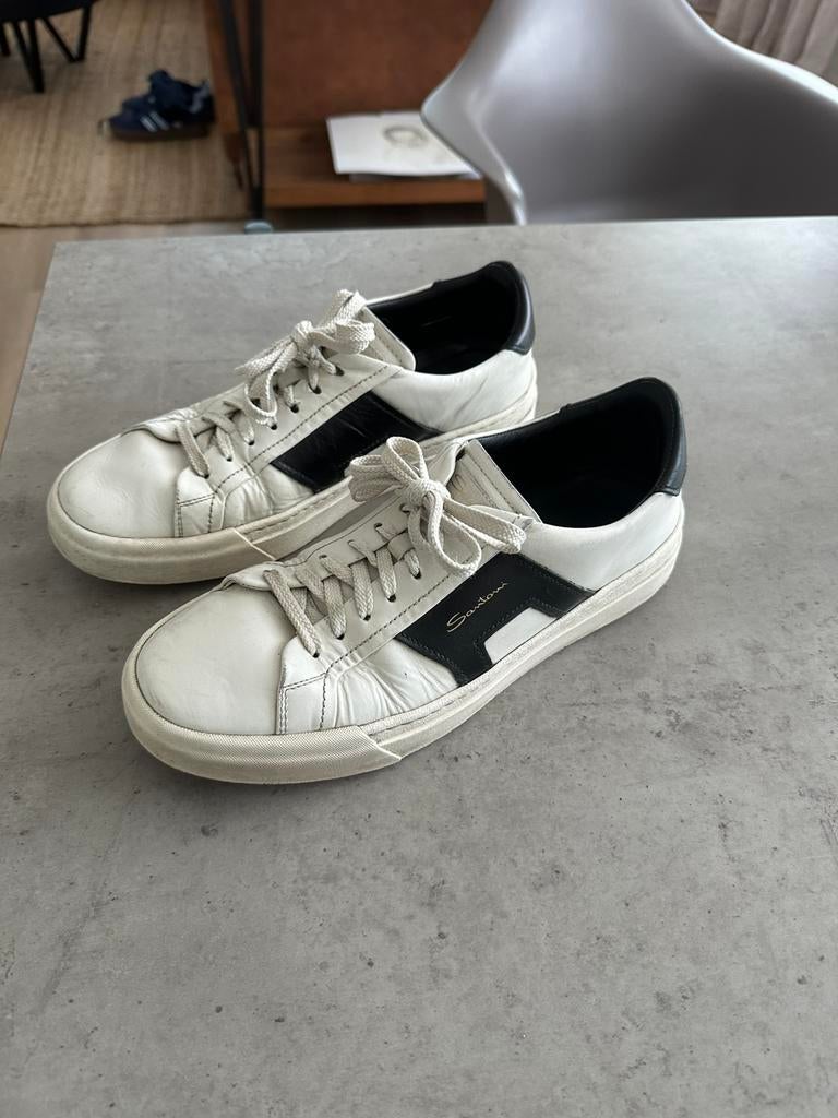 Santoni DBS sneakers wit/zwart (maat UK 8,5), Kleding | Heren, Schoenen, Wit, Ophalen of Verzenden, Sneakers of Gympen, Santoni