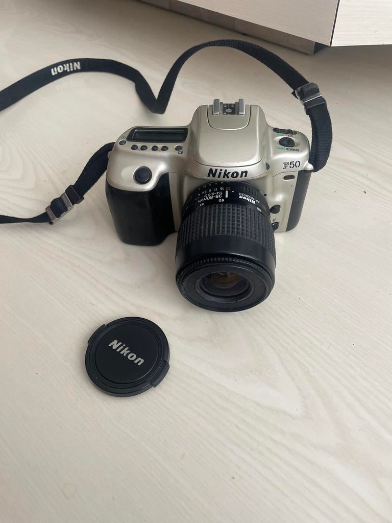 Nikon F50 analoge spiegelreflexcamera, Ophalen of Verzenden, Gebruikt, Spiegelreflex, Nikon