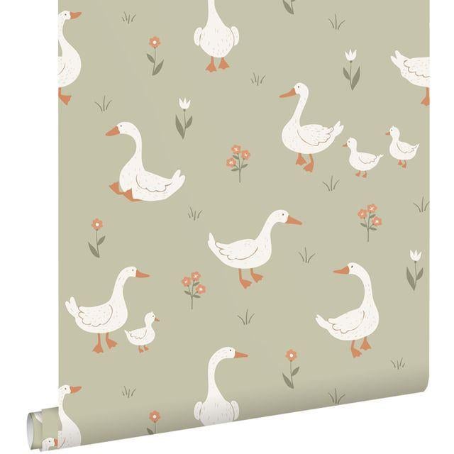 Esta behang Pom Pom Pie gansjes/prinses/hertjes, Verzenden, Nieuw