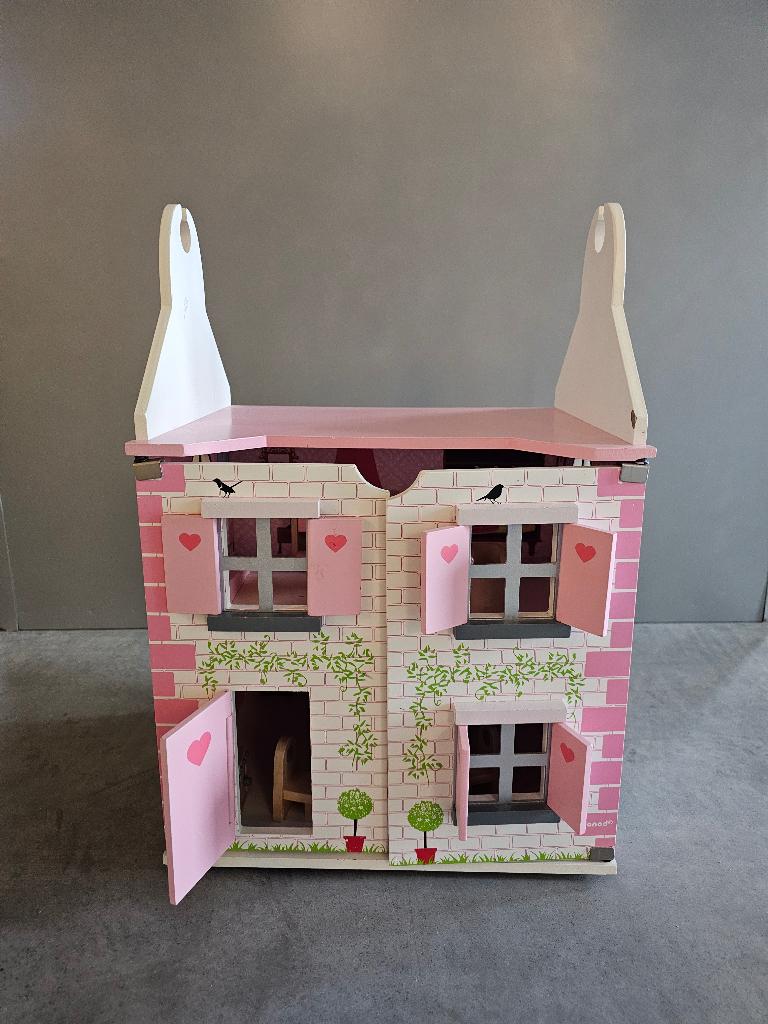 Poppenhuis hout Almere, Kinderen en Baby's, Speelgoed | Poppenhuizen, Ophalen of Verzenden, Zo goed als nieuw, Poppenhuis
