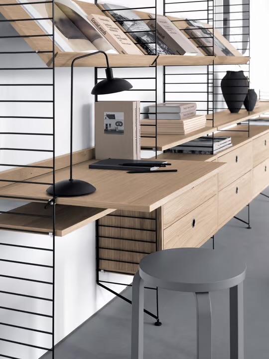 String Furniture tafelblad eiken met opstaande rand, Ophalen, Opzetstuk, Scandinavisch, Hout