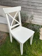 Ikea Ingolf eetkamersstoelen 4 stuks wit, Huis en Inrichting, Stoelen, Ophalen, Zo goed als nieuw, Wit, Vier