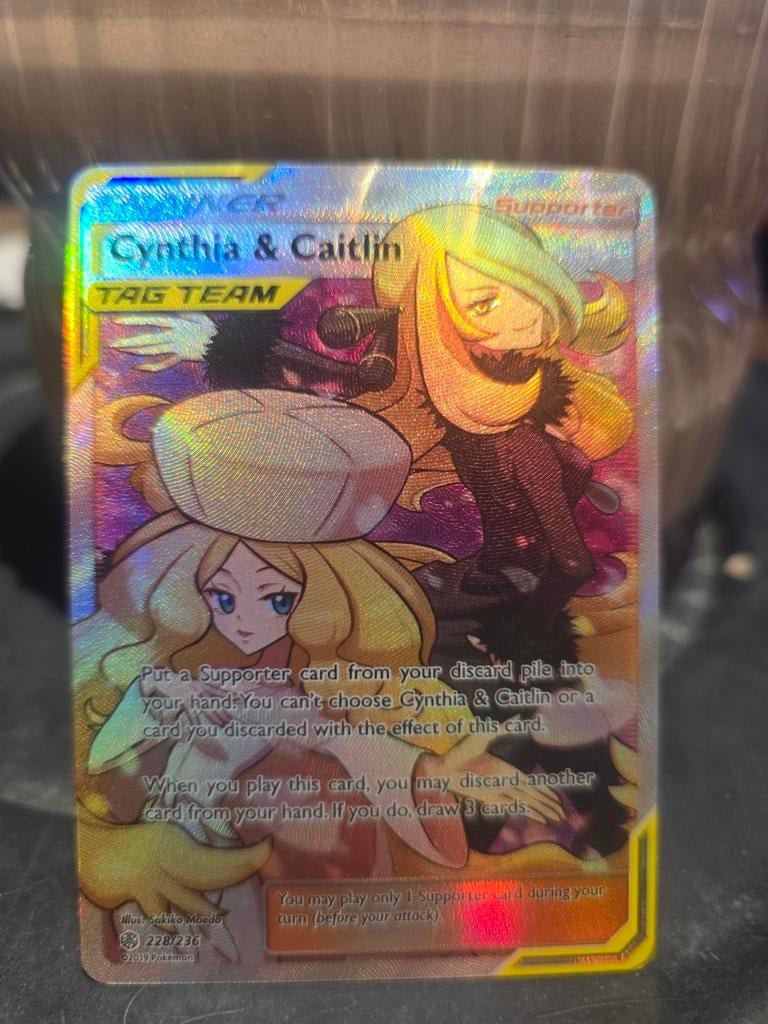 Cynthia & Caitlin Pokémon kaart 228/236, Ophalen of Verzenden