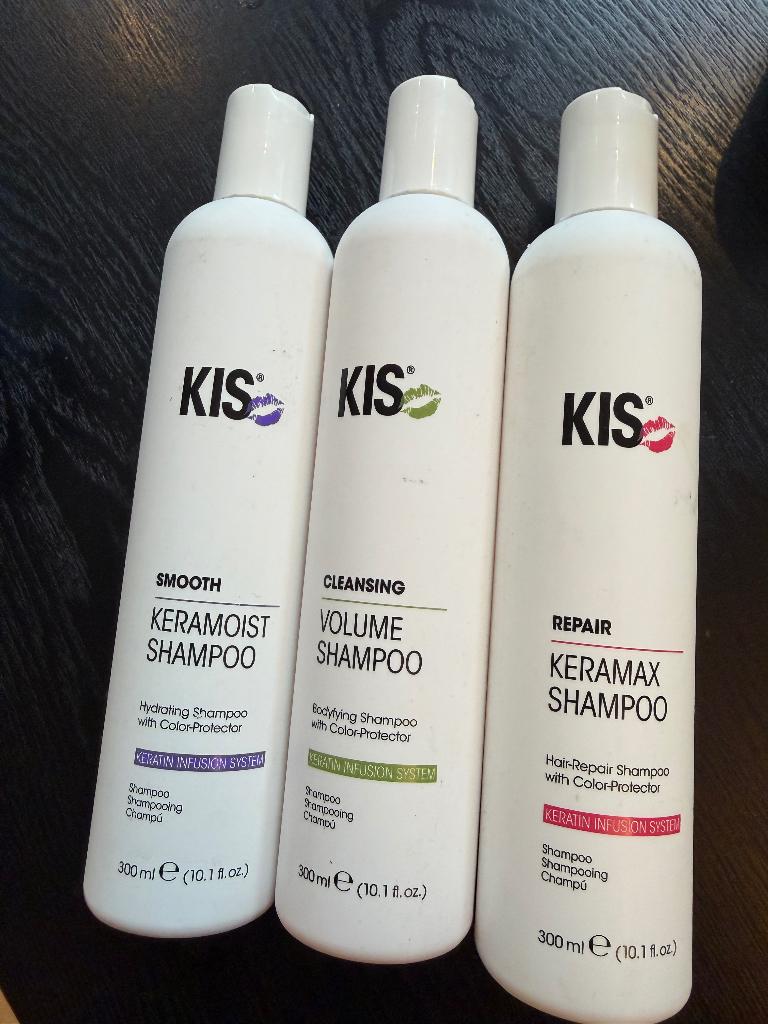 KIS Haircare shampoos 300ML 3 stuks NIEUW, Ophalen of Verzenden, Nieuw, Shampoo of Conditioner