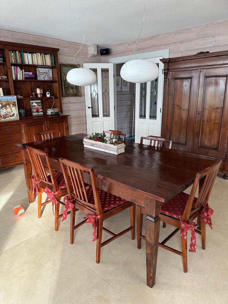 Eettafel 110x210x80, Huis en Inrichting, Tafels | Eettafels, Ophalen, Gebruikt, 100 tot 150 cm, 200 cm of meer