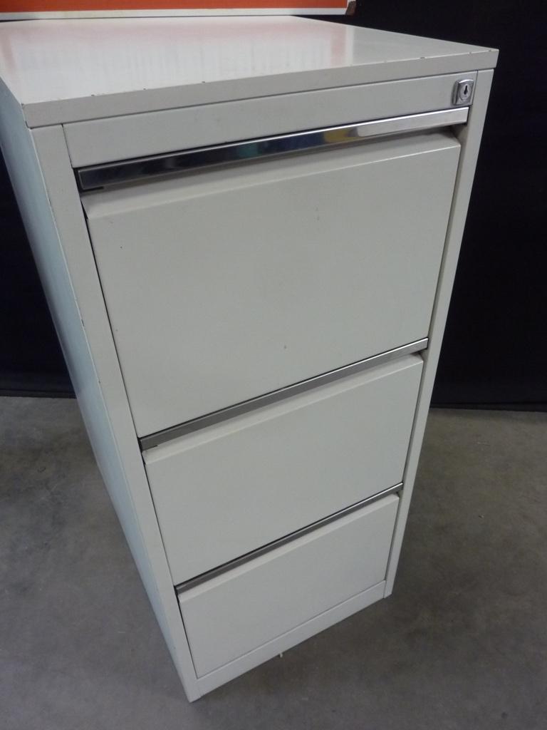 Stalen ladekast / hangmappenkast 3 lades 48x71x106cm, Huis en Inrichting, Ophalen, Minder dan 50 cm, Gebruikt, 3 of 4 laden