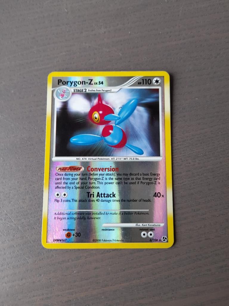 2008 great encounters 6/106 porygon-z reverse, Ophalen of Verzenden, Gebruikt, Losse kaart, Foil