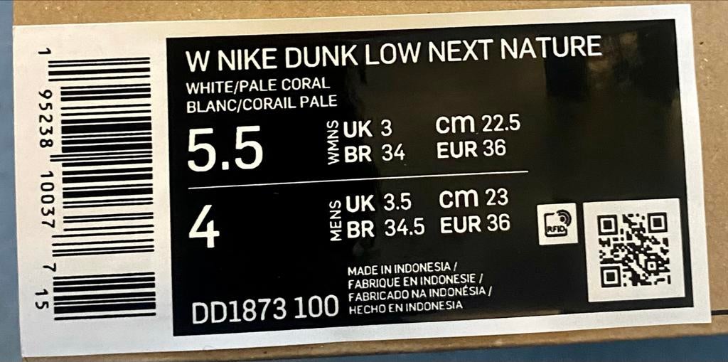 Nike Dunk Low Next Nature Pale Coral (DD1873-100), Kleding | Dames, Schoenen, Ophalen of Verzenden, Nieuw, Roze, Sneakers of Gympen