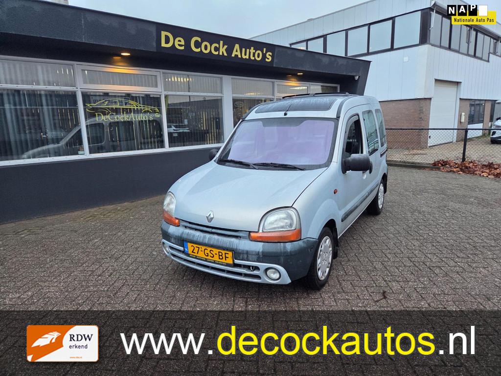 Renault Kangoo 1.4 RXE/ ROLSTOELAUTO/OF VEEL LAADRUIMTE, Auto's, Renault, Gebruikt, 4 cilinders, Metallic lak, 49 €/maand