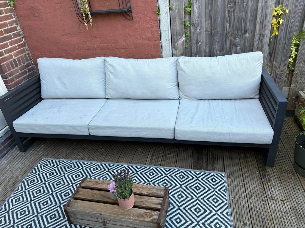 Tuinbank 3-zits, Tuin en Terras, Tuinsets en Loungesets, Ophalen, 4 zitplaatsen, Gebruikt, Bank