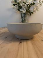 Stoere robuuste landelijke betonnen grijze stenen schaal, Huis en Inrichting, Schaal, Rond, Nieuw, Ophalen of Verzenden