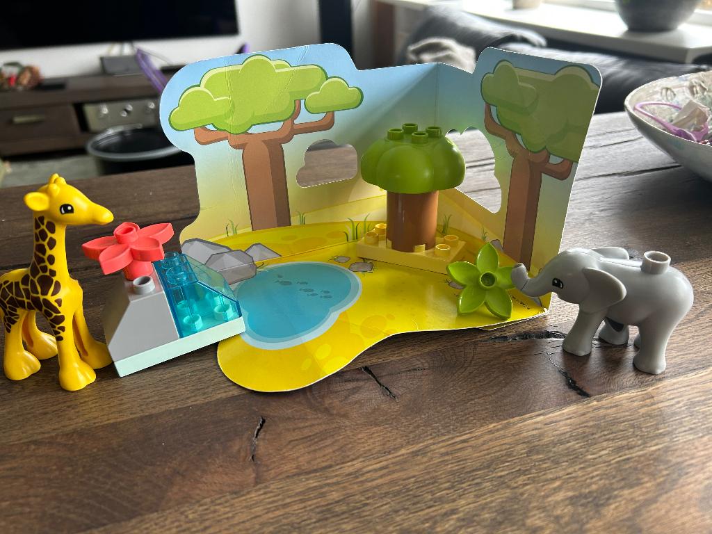 Lego duplo wilde dieren van Afrika, Ophalen, Zo goed als nieuw, Complete set, Duplo