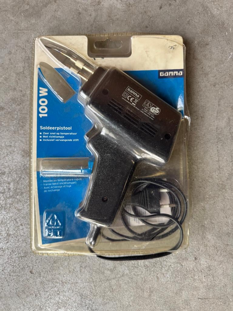 Zwart gamma soldeerpistool, Ophalen of Verzenden, Nieuw