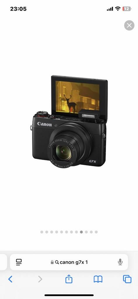 Canon G7x Mark I Compactcamera - Inclusief accessoires, Audio, Tv en Foto, Fotocamera's Digitaal, Gebruikt, Canon, Compact, Ophalen of Verzenden