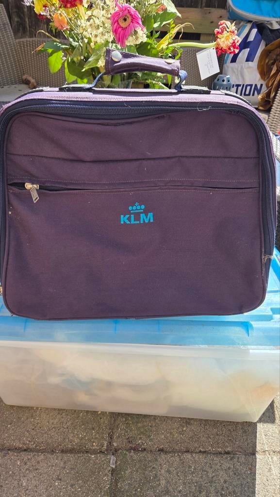 KLM Handbagage Koffer - Paars, Ophalen of Verzenden