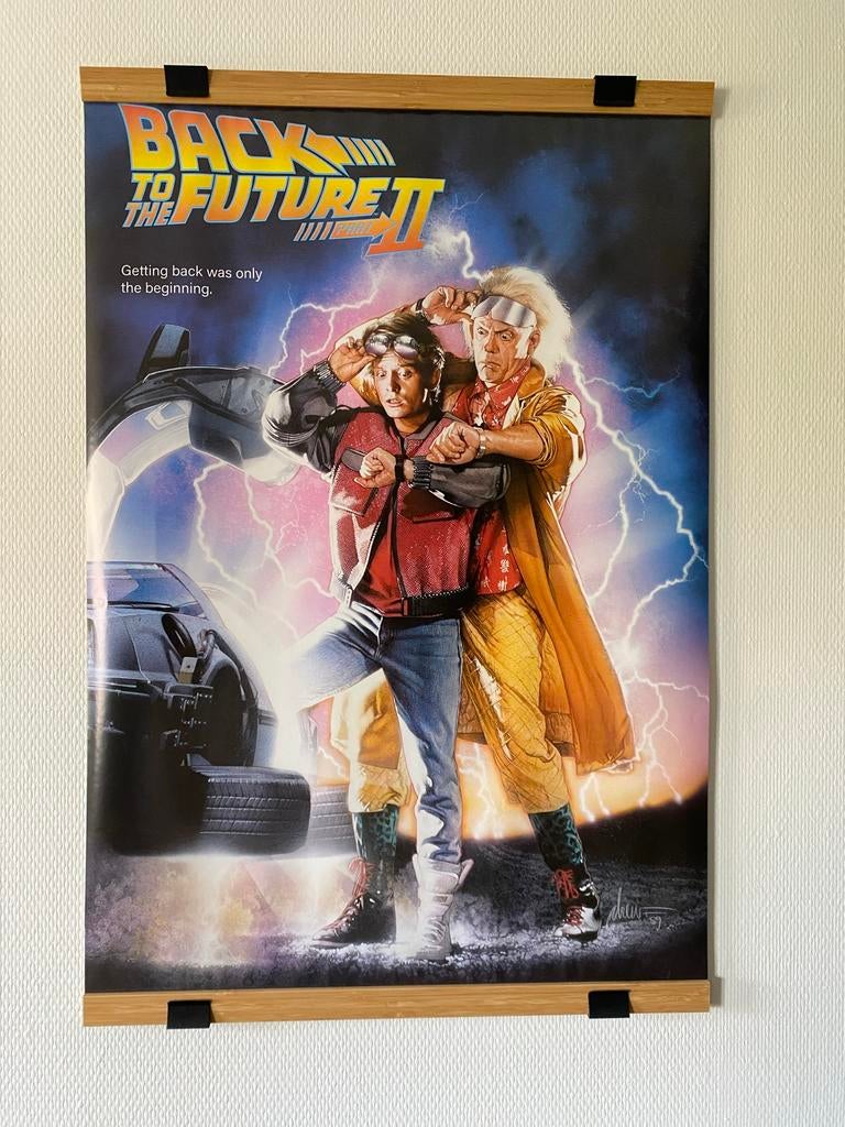 Back to the Future Filmposter - Ingelijst (61x90 cm), Rechthoekig Staand, Met lijst, Deurposter of groter, Ophalen of Verzenden