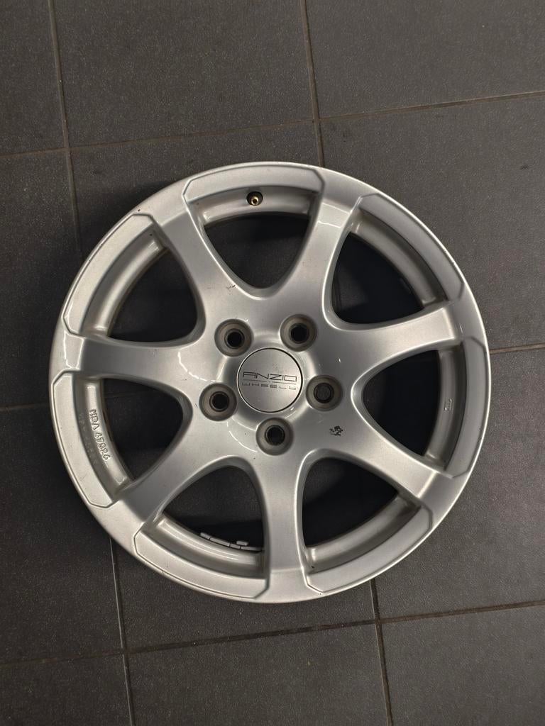 Anzio Light velgenset -  5x114.3 16inch - Zilver - 7 spaaks, Ophalen