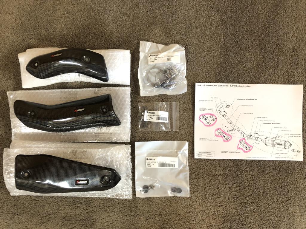 Akrapovic carbon hitteschilden KTM 690 SMC R Enduro R 690SMC, Verzenden, KTM, Stallhofnerstraße 3, Betriebsgebiet Süd, Mattighofen, Oberösterreich, 5230, AT