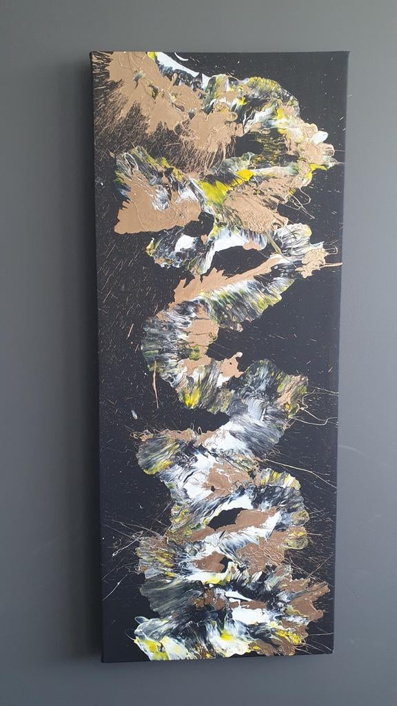 Abstracte schilderij - handgemaakt, uniek, Antiek en Kunst, Ophalen