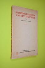 Wording en Wezen van het Fascisme -1930- G. Volpe, Europa, Ophalen of Verzenden, G. Volpe, 20e eeuw of later