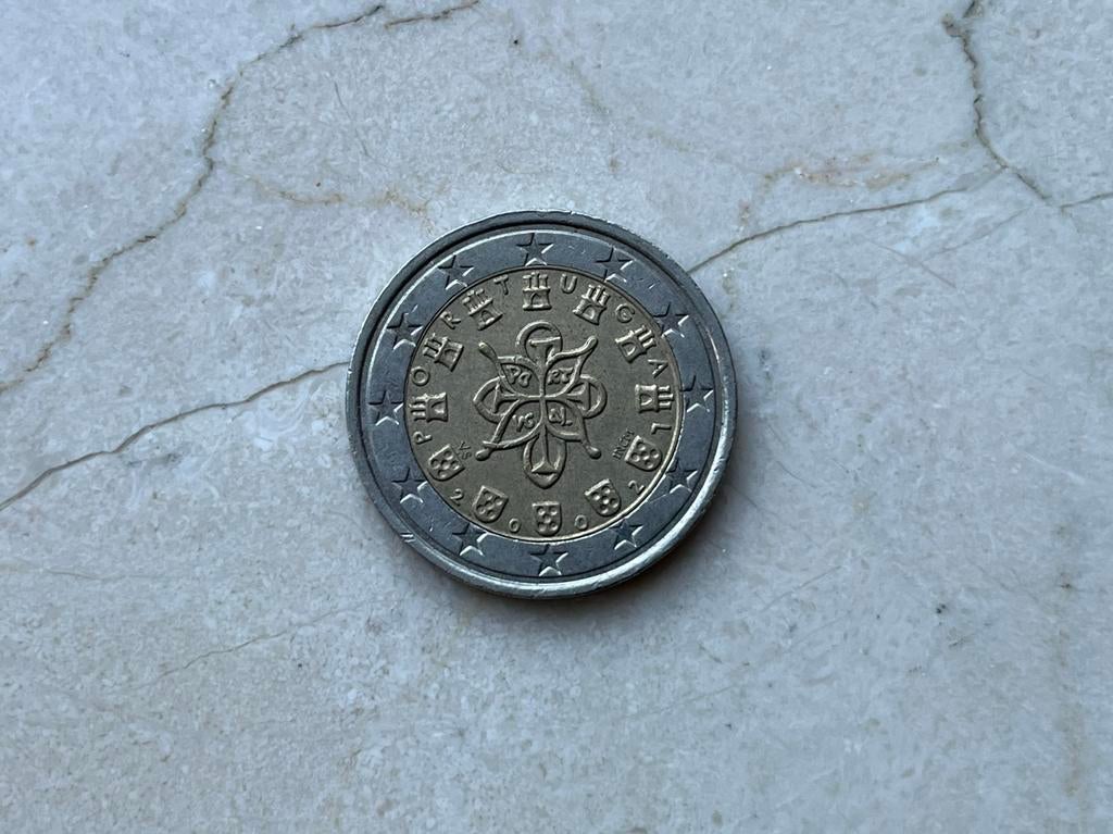 Portugal 2 euro munt, Ophalen of Verzenden, Portugal, 2 euro, Losse munt