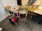 Compleet drumstel, nauwelijks gebruikt, Muziek en Instrumenten, Drumstellen en Slagwerk, Ophalen of Verzenden, Zo goed als nieuw