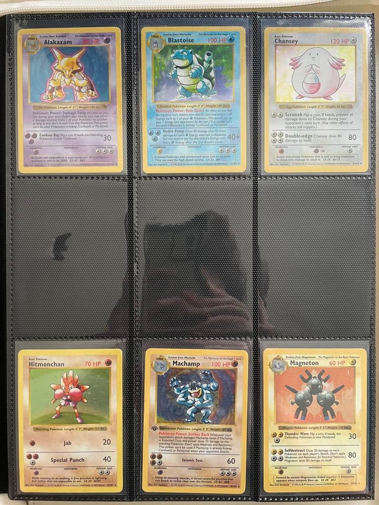 Pokemon Shadowless base set verzameling. Vintage wotc, Ophalen of Verzenden, Zo goed als nieuw