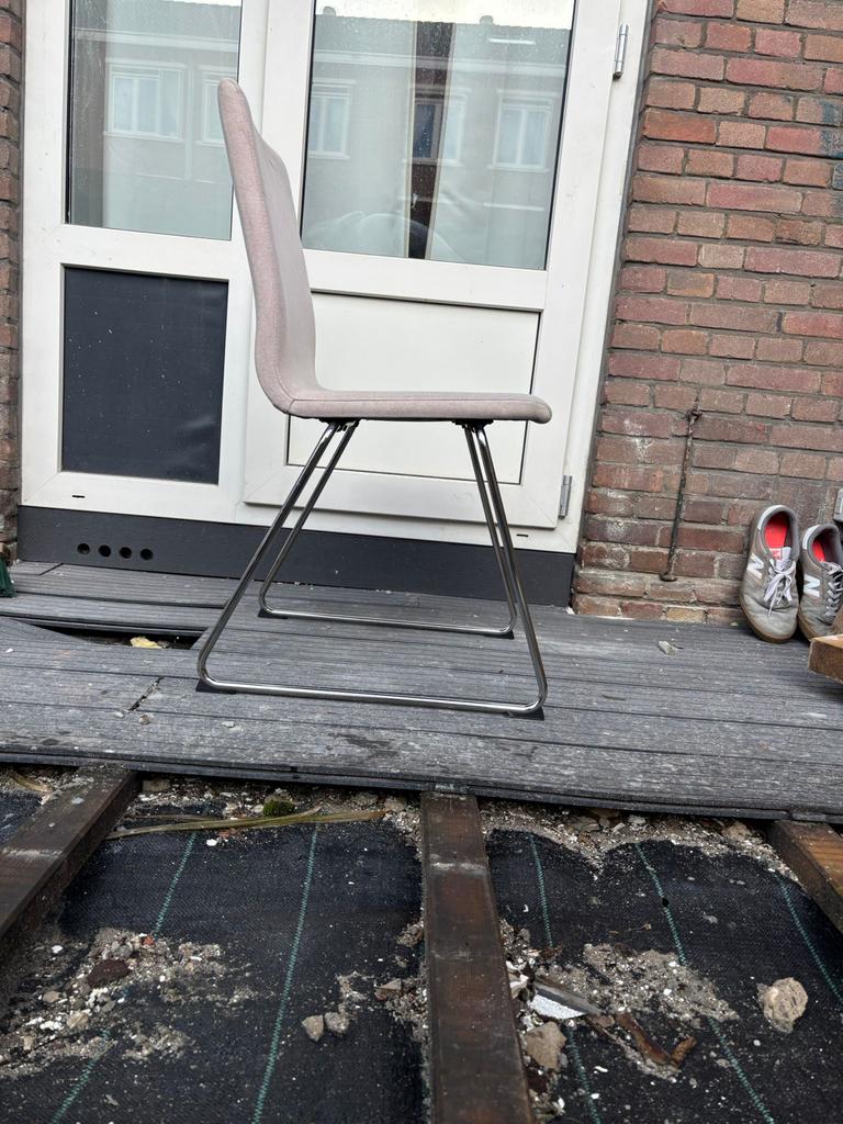 Ikea Volfgang stoel (6 stuks) - Lichtroze, Ophalen, Gebruikt, Overige kleuren, Metaal