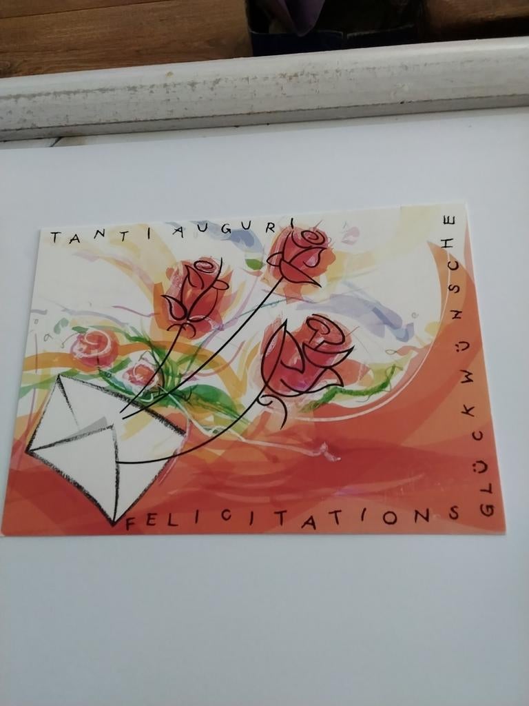 TANTI  AUGURI.       ROSENGRUSS, Ophalen of Verzenden