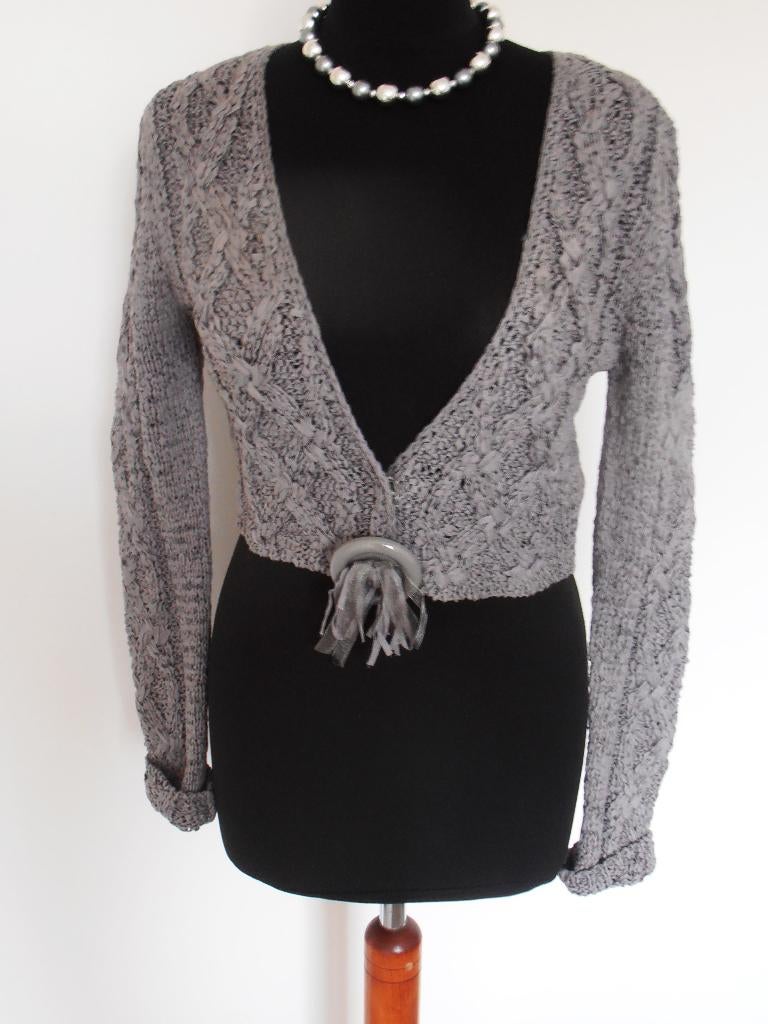 NIEUW - Sao Paulo - prachtig  grijs bolero vest - 40, Maat 38/40 (M), Verzenden, Nieuw, Sao Paulo