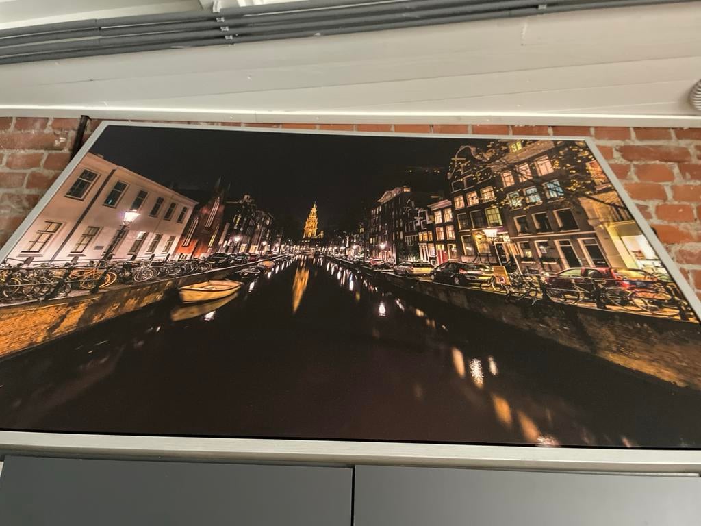Fotolijst Amsterdam - Mega Vet!, Oorspronkelijke maker, 125 cm of meer, Ophalen of Verzenden, Zo goed als nieuw