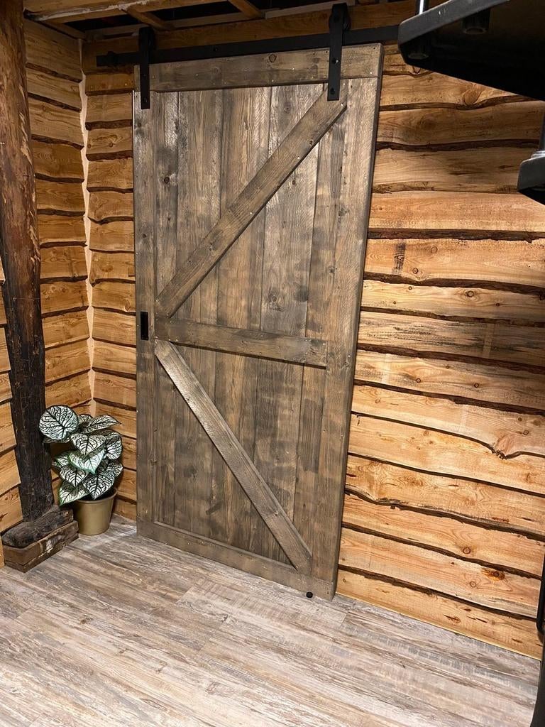 Steigerhouten loftdeur, Tuin en Terras, Overkappingen, Nieuw, Ophalen of Verzenden