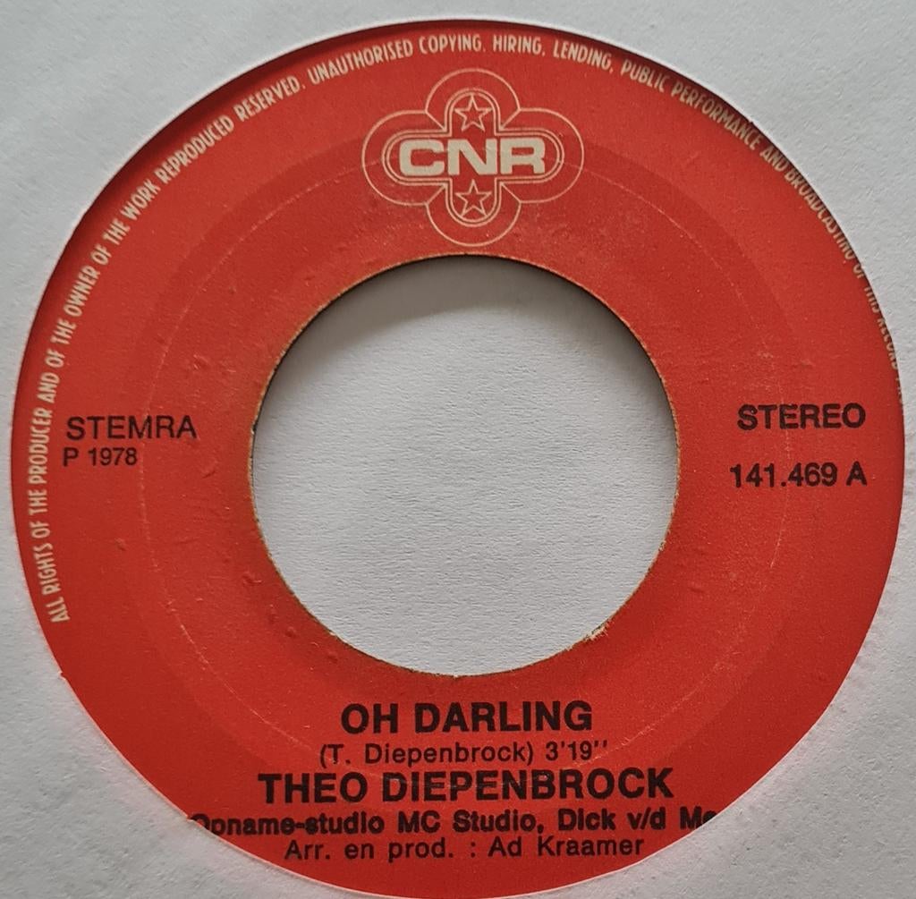 THEO DIEPENBROCK - OH DARLING, Ophalen of Verzenden, Gebruikt, Nederlandstalig