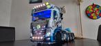 Tamiya 1/14 Mercedes Actros truck custom paint, Ophalen, Groter dan 1:32, Zo goed als nieuw, Truck