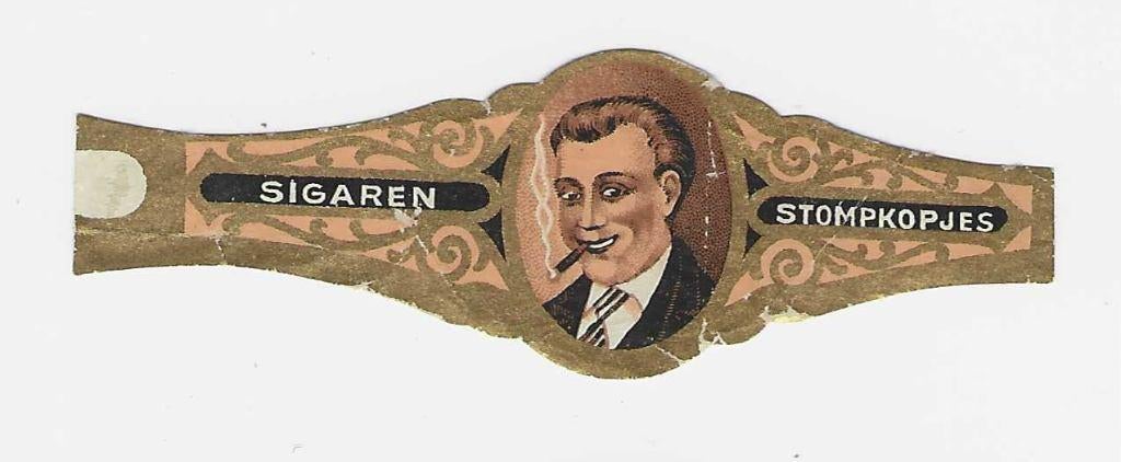 Klassiek 20 - 480   stompkop    sigarenbandjes, Ophalen of Verzenden, Gebruikt, Sigarenbandjes