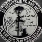 Overleden militair Coin, Ophalen of Verzenden, Landmacht, Nederland, Embleem of Badge