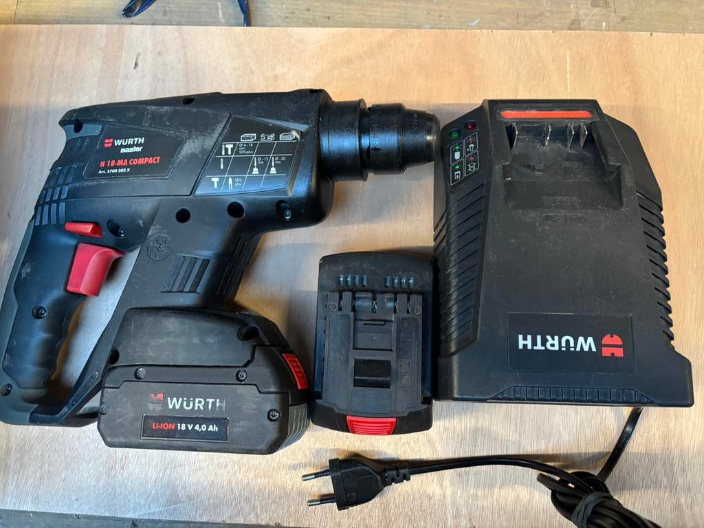 Wurth 18V beton-boormachine, Ophalen of Verzenden, Zo goed als nieuw, Boormachine