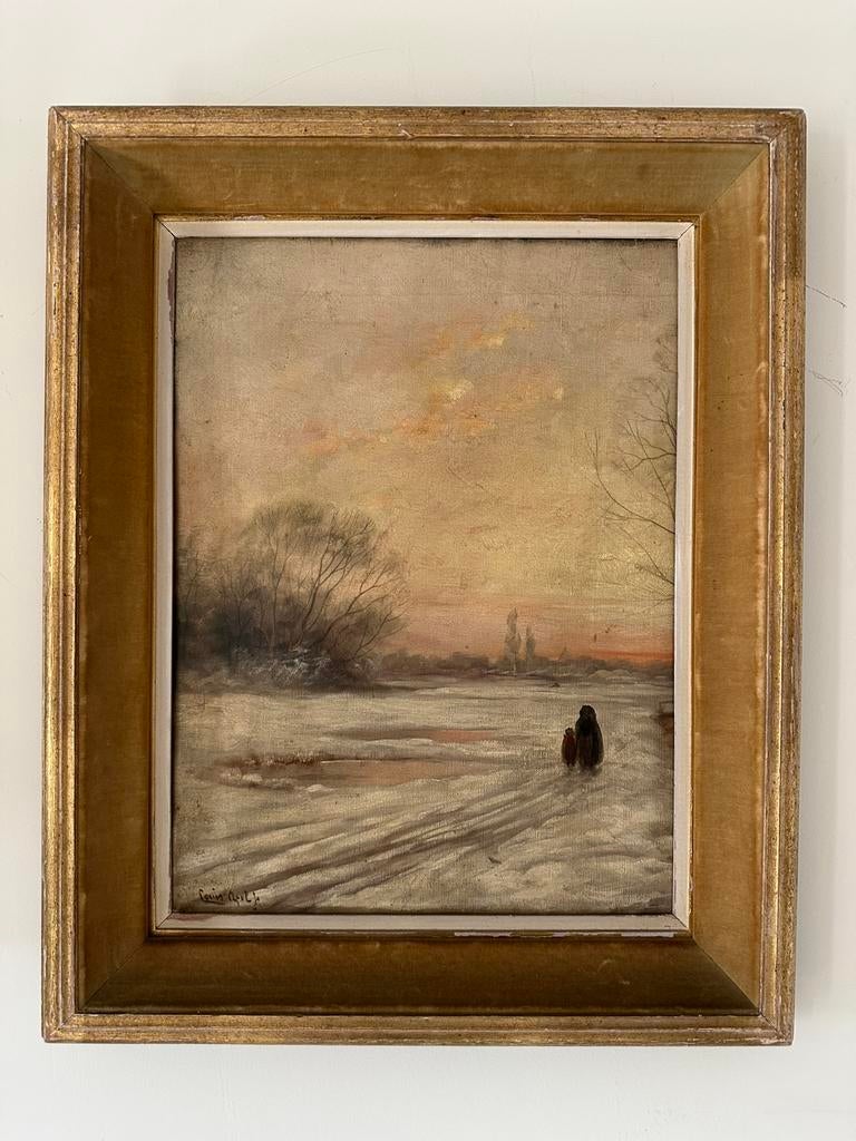 Antieke Schilderij Louis Apol, Ophalen of Verzenden