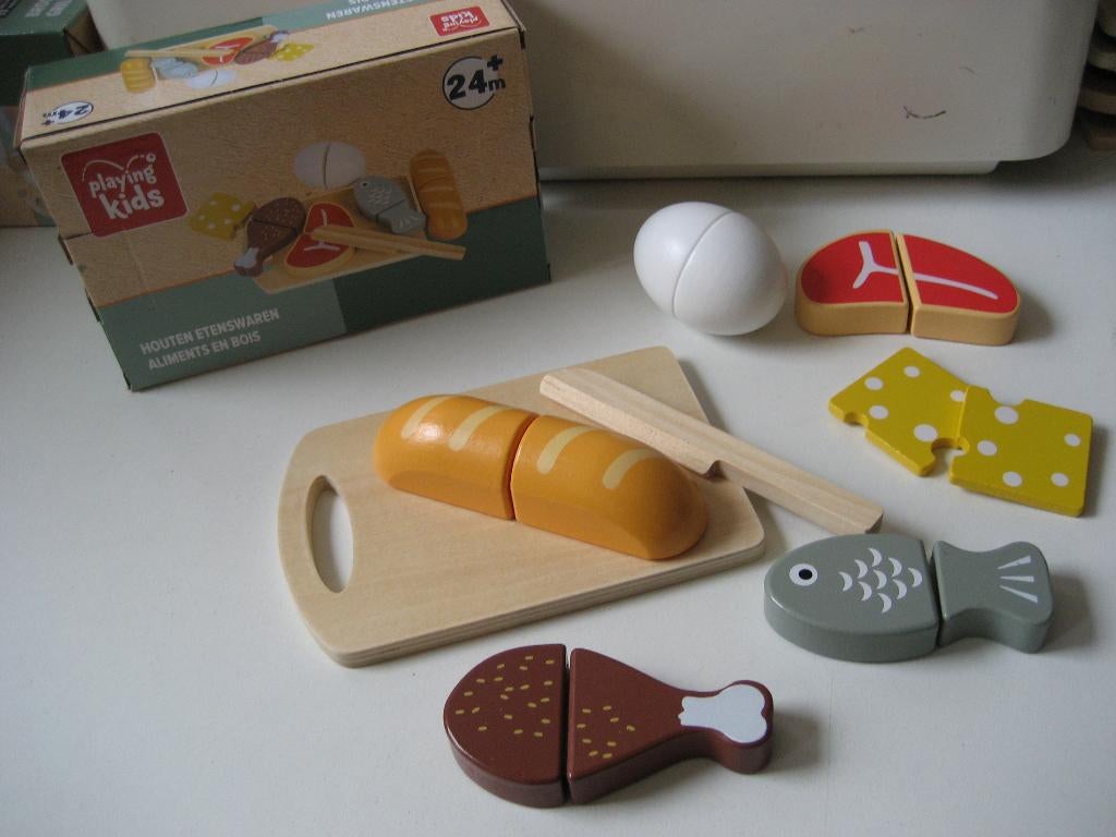 playing kids etenswaren hout nieuw in doos, Ophalen of Verzenden, Nieuw