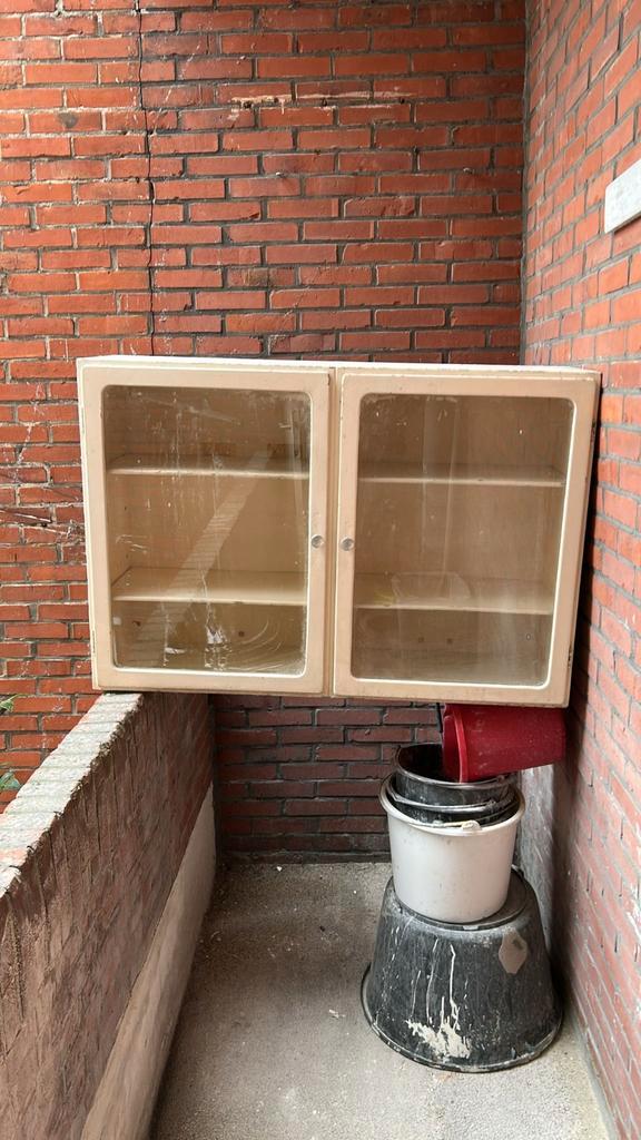 Vintage Bruijnzeel Hangkast, Huis en Inrichting, Kasten | Buffetkasten, Gebruikt, Minder dan 100 cm, 50 tot 100 cm, 25 tot 50 cm