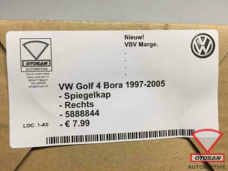 vw golf 4 bora 2002 2005 spiegelkap spiegel kap rechts nieuw, Auto-onderdelen, Volkswagen, Volkswagen AG, Nieuw, Berliner Ring 2
38440  Wolfsburg, DE